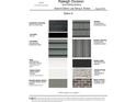 Image displays options for vinyl siding, roofing, brick and trim for Ashton Woods Raleigh Division homes at 6828 Galloway Dr, Middlesex, NC 27557