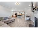 Inviting living space featuring an open-concept layout and modern flooring at 164 Wilson Farm Ln, Clayton, NC 27527