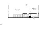 Second floor floorplan featuring a game room, fourth bedroom and full bathroom at 2021 Clydner Dr, Apex, NC 27523