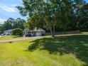 Lush front yard featuring a mature tree and a cozy home nestled among green surroundings at 70 King Mackeral Ct, Willow Springs, NC 27592