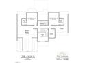 Avon II second floor plan featuring two bedrooms, a bathroom, bonus space and office at 7491 Sweetwater Dr, Nashville, NC 27856
