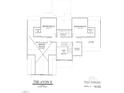 Upper level floor plan featuring bedrooms, bathroom, office, bonus room, and attic access at 7491 Sweetwater Dr, Nashville, NC 27856