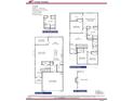 Detailed floor plan showcasing the layout of a 4-bedroom home, including kitchen, Gathering room and Primary suite at 243 New Twin Br Ct, Smithfield, NC 27577