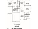 Basement floor plan of the home showcases storage, gym, dining/games, Gathering room, and media areas at 7932 Wexford Waters Ln, Wake Forest, NC 27587