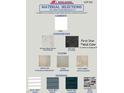 This image shows a builder's selection choices for wall color, counters, floors, and exterior materials at 301 New Twin Br Ct, Smithfield, NC 27577