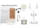 A kitchen featuring brushed pewter accents, including a Jute Island and Gray Mist OC-30 paint at 1017 Azalea Garden Cir, Raleigh, NC 27603
