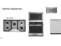 Kitchen appliances including a gas cooktop, oven, microwave, and dishwasher, all in stainless steel at 1017 Azalea Garden Cir, Raleigh, NC 27603