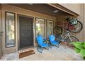 Inviting front porch with seating, and bicycle racks for outdoor enthusiasts at 202 Oak Tree Dr, Chapel Hill, NC 27517