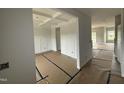 The dining room is brightly lit and features decorative wall trim at 188 Tuskeegee Dr, Smithfield, NC 27577