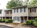 Attractive townhome with tidy landscaping and classic architectural details at 4646 Fawnbrook Cir, Raleigh, NC 27612