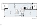Layout showcasing the main floor featuring a living room, kitchen, dining area, and garage at 1310 Compass Dr, Durham, NC 27713