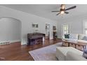 Spacious living room boasting hardwood floors and lots of natural light at 2227 Us-15, Creedmoor, NC 27522