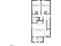 Second-floor floor plan showcasing the primary suite, two additional bedrooms, and laundry room at 336 Cottage Hill Way, Raleigh, NC 27604