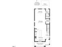 Detailed first floor plan showing layout of kitchen, dining, Gathering room, mud room, and front porch at 340 Cottage Hill Way, Raleigh, NC 27604