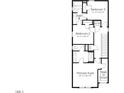Second floor plan showcases primary suite, two additional bedrooms, a full bathroom, laundry and walk in closet at 340 Cottage Hill Way, Raleigh, NC 27604