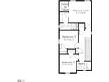Second floor floorplan features three bedrooms, two bathrooms, a walk-in closet, and a laundry room at 346 Cottage Hill Way, Raleigh, NC 27604