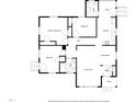 Detailed floorplan showing layout of the house at 313 W Church St, Angier, NC 27501