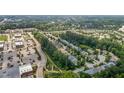 Aerial view of the neighborhood showcasing the well-maintained streets, landscaping, and community layout at 4003 Jockey Club Cir, Cary, NC 27519
