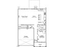 First-floor floor plan shows a spacious kitchen, Gathering room, and garage, with a guest bedroom at 100 Cordoba Dr, Franklinton, NC 27525