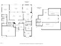 Detailed floor plan showcasing the layout of the home, including bedrooms, kitchen, and living areas at 11221 Paddy Hollow Ln, Raleigh, NC 27614