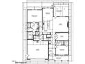 First floor plan featuring primary suite, breakfast area, kitchen, study and front porch at 3411 Amelia Grace Dr # 55, Fuquay Varina, NC 27526