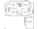Detailed second floor plan featuring bedrooms, bathrooms, and walk-in closets at 1519 Hermitage Ct, Durham, NC 27707