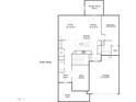 Detailed first floorplan showcasing the layout of the home's living spaces at 152 Chauncey Cir, Chapel Hill, NC 27516