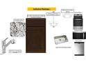 Display of included kitchen features with granite countertops, stylish cabinets, sink, lighting, and appliances at 49 Brodhead Dr, Fuquay Varina, NC 27526
