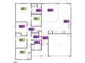 Detailed floorplan showcasing the layout of the bedrooms, bathrooms, kitchen, and living spaces at 71 Brodhead Dr, Fuquay Varina, NC 27526