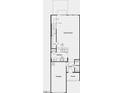 First floor layout shows an open floor plan with kitchen, great room, powder room and one car garage at 170 Parker Ln, Mebane, NC 27302