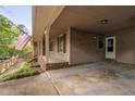Wide angle view of the home's carport, showcasing ample space and convenient access at 103 Tiara Ct, Garner, NC 27529