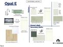 Opal E interior finish options for the kitchen and bathrooms, including flooring, counters, and tile at 1220 Sparkling Lake Dr # 24, Apex, NC 27523