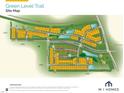 Green Level Trail site map showing available lots and green spaces at 1220 Sparkling Lake Dr # 24, Apex, NC 27523