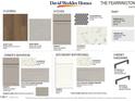 Selections for flooring, kitchen, bathroom, cabinet hardware, paint colors, and other design elements at 33 Cozy Hvn, Fuquay Varina, NC 27526