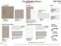 Showcase of interior finishes including flooring, cabinet colors, backsplash, countertop and paint selections at 62 Restful Point, Fuquay Varina, NC 27526