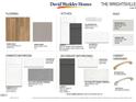 Image shows flooring, kitchen cabinet, countertop and backsplash selections from David Weekley Homes at 78 Restful Point, Fuquay Varina, NC 27526