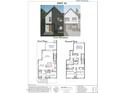 Detailed floor plan showcasing the layout of the first and second floors including a screened porch at 1806 Pershing Rd, Raleigh, NC 27608