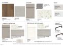 Interior design selections with flooring, kitchen and bath cabinets, countertops, tile, paint colors, and cabinet hardware at 333 Parkland Dr, Pittsboro, NC 27312