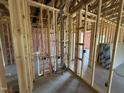 Bathroom under construction framed with plumbing installed, ready for finishing at 136 Tuskeegee Dr, Smithfield, NC 27577