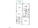 First floor plan showcasing the primary bedroom, Gathering room, kitchen, and garage layout at Lot 4 Magnolia Acres Ln, Fuquay Varina, NC 27526