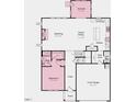 First floor floorplan showcasing living room, dining, kitchen, bathroom, and bedroom layout at 1128 Sun Springs Rd, Wake Forest, NC 27587