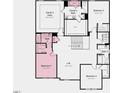 Second floor floorplan showcasing bedrooms, bathrooms, loft, and laundry room layout at 1128 Sun Springs Rd, Wake Forest, NC 27587