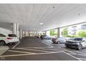 Spacious indoor parking garage with ample parking spaces for residents at 317 W Morgan St # 320, Raleigh, NC 27601