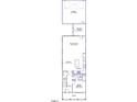 First floor plan boasts an open layout with a guest bedroom, kitchen, and Gathering room at 340 White Oak Gdn Way # 223, Garner, NC 27529