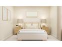 Neutral bedroom with king bed, bedside tables, lamps, and soft, neutral-toned decor at 43 Regal Gardens Ct, Angier, NC 27501