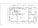 Detailed floor plan showcasing the layout of the house with dimensions, including living room, bedrooms, kitchen, and bathrooms at 130 S Creek Dr, Louisburg, NC 27549
