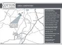Map highlighting the proximity to nearby cities, parks, and universities from Cotton Farms community at 264 Deer Tail Ln # 33, Fuquay Varina, NC 27526