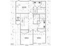 Detailed second floor plan featuring a Primary bedroom, two bedrooms, and bathrooms layout at 184 W Allen St, Four Oaks, NC 27524
