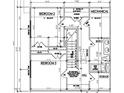 Upstairs floor plan displaying Bedroom 2, Bedroom 3, stairs, hall, and Bath 2 at 203 S Main St # A, Four Oaks, NC 27524