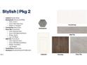 Stylish interior design selections including white cabinets, gray backsplash, and complementing flooring options at 147 Gilmer St, Fuquay Varina, NC 27526